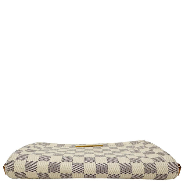 LOUIS VUITTON Favorite MM Damier Azur Crossbody Bag White
