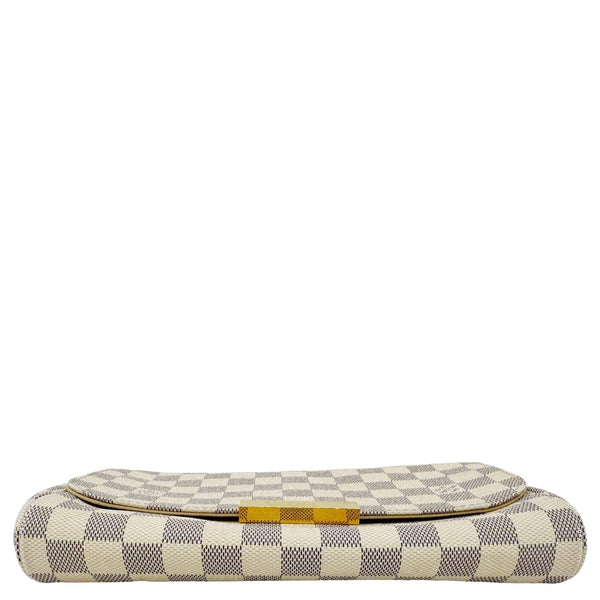LOUIS VUITTON Favorite MM Damier Azur Crossbody Bag White