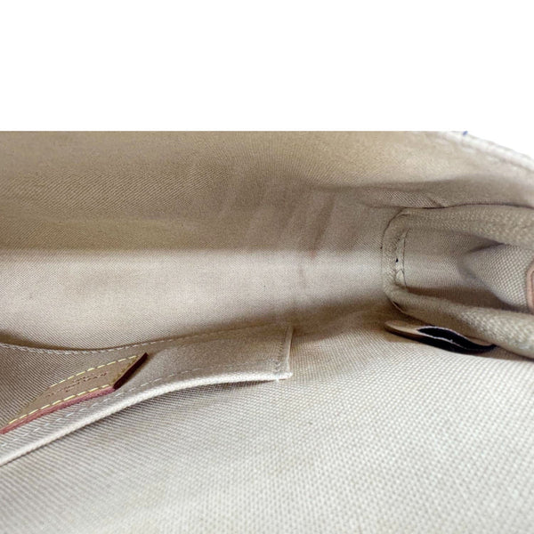 LOUIS VUITTON Favorite MM Damier Azur Crossbody Bag White