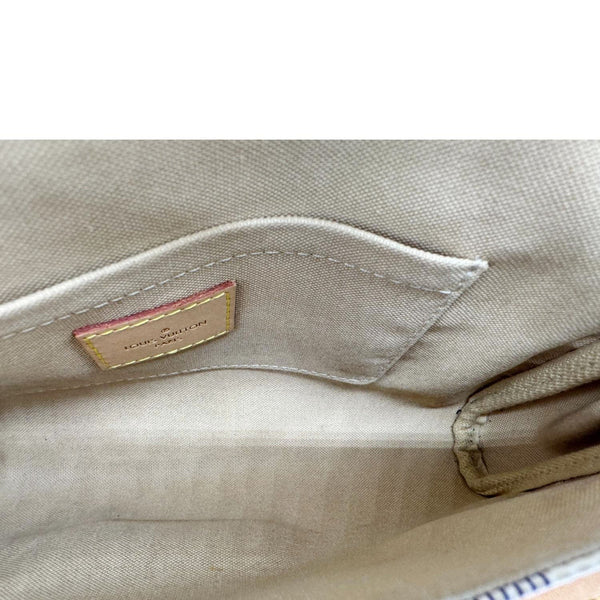 LOUIS VUITTON Favorite MM Damier Azur Crossbody Bag White