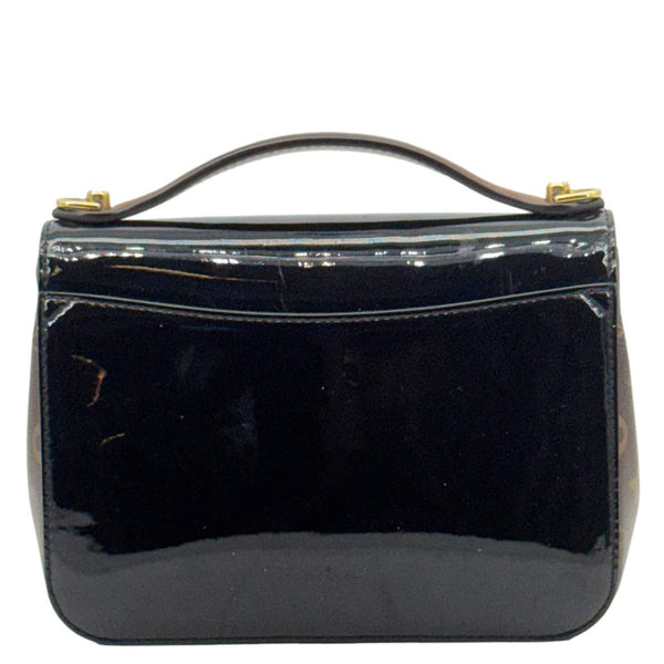 LOUIS VUITTON Cherrywood BB Vernis Leather Crossbody Bag Black