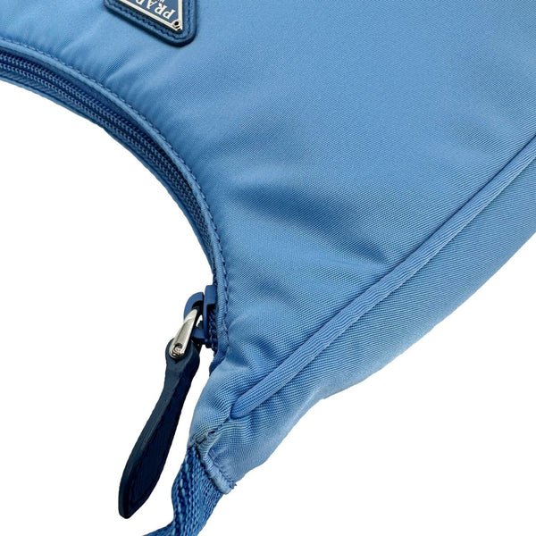 PRADA Re-Edition 2000 Nylon Hobo Bag Blue