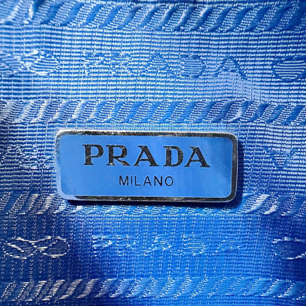 PRADA Re-Edition 2000 Nylon Hobo Bag Blue