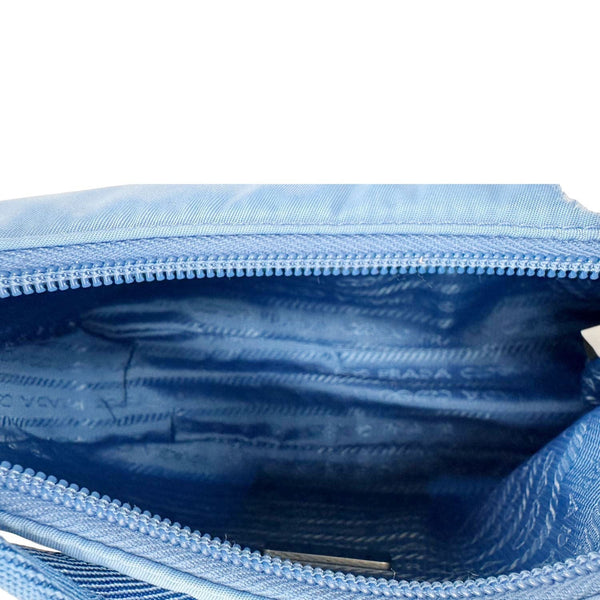PRADA Re-Edition 2000 Nylon Hobo Bag Blue