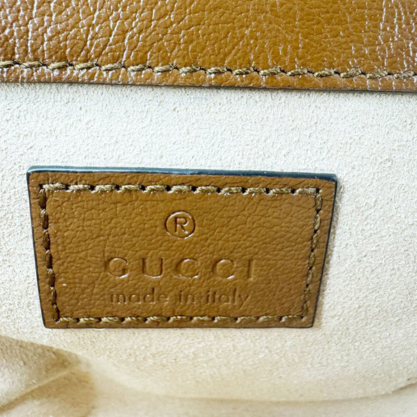 GUCCI GG Marmont Super Mini Matelasse Leather Crossbody Bag Brown 476433