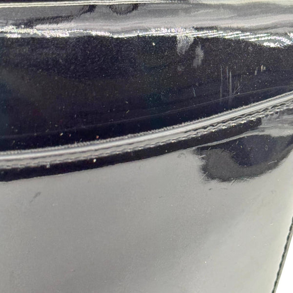 LOUIS VUITTON Cherrywood BB Vernis Leather Crossbody Bag Black