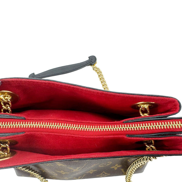 LOUIS VUITTON Surene BB Monogram Canvas Shoulder Bag Cherry
