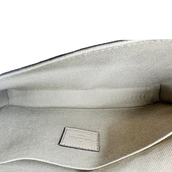 LOUIS VUITTON Felicie Pochette Empreinte Leather Crossbody Bag Beige