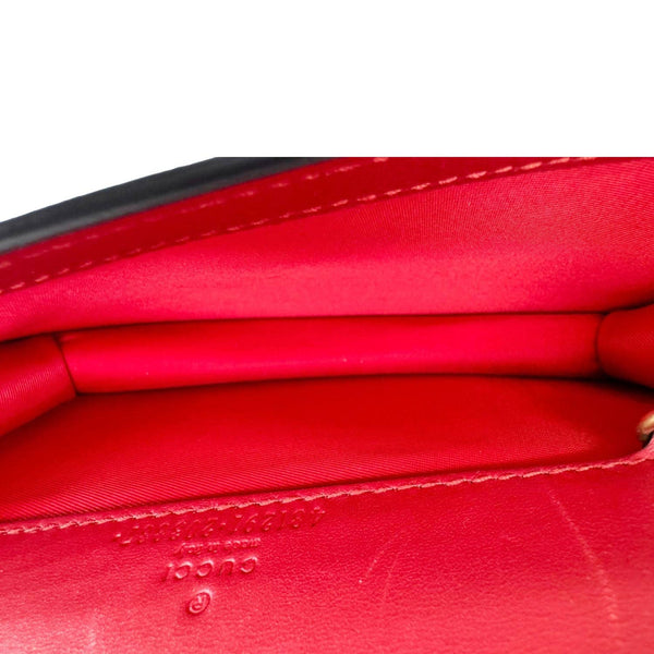 GUCCI Cherry Mini GG Supreme Canavs Chain Wallet Beige 481291