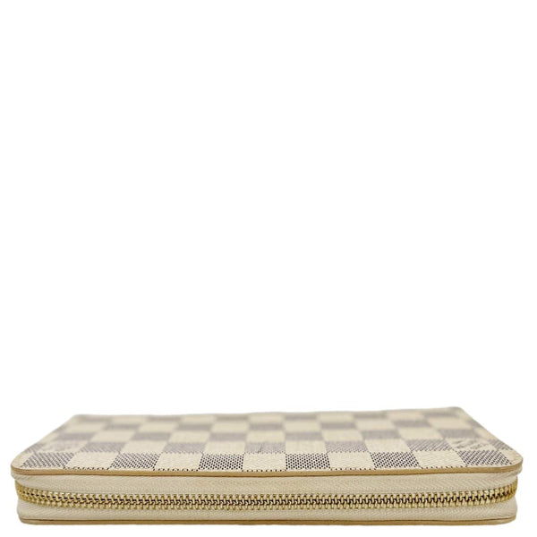 LOUIS VUITTON Damier Azur Zip Around Wallet White