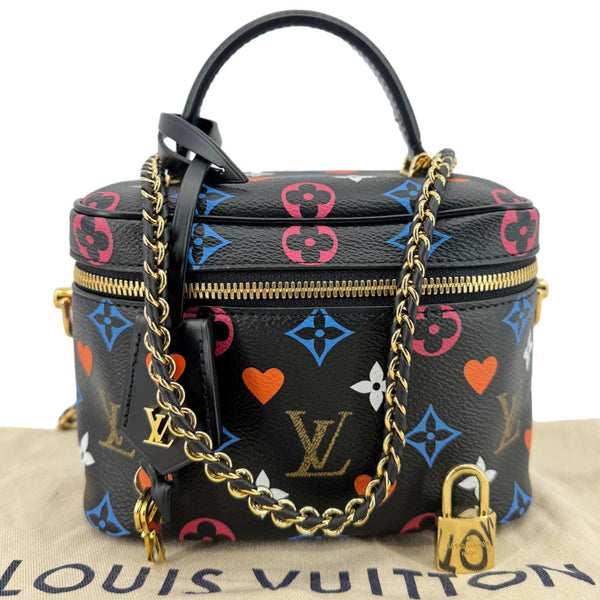 LOUIS VUITTON Game On Vanity PM Monogram Canvas Shoulder Bag Black