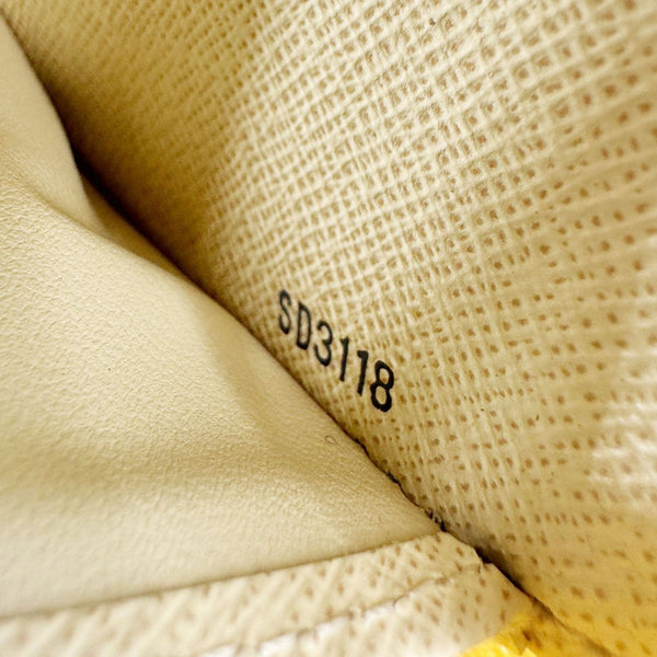 LOUIS VUITTON Damier Azur Zip Around Wallet White