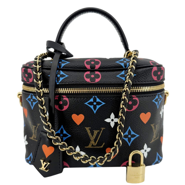 LOUIS VUITTON Game On Vanity PM Monogram Canvas Shoulder Bag Black