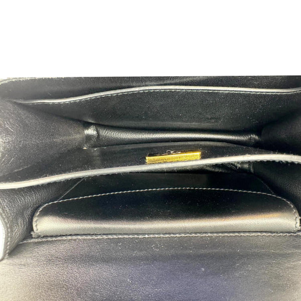 PRADA Cahier City Calfskin Leather Shoulder Bag Black