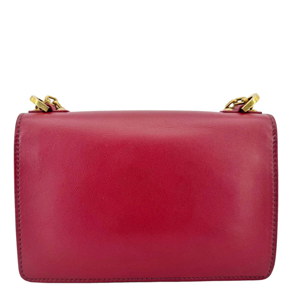 CHRISTIAN DIOR J'Adior Flap Medium Leather Chain Shoulder Bag Red