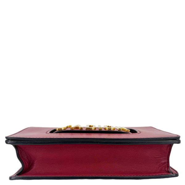 CHRISTIAN DIOR J'Adior Flap Medium Leather Chain Shoulder Bag Red