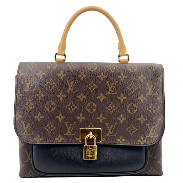 LOUIS VUITTON Marignan Monogram Canvas Shoulder Bag Brown