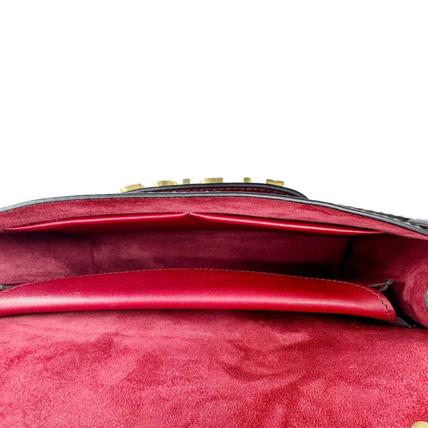 CHRISTIAN DIOR J'Adior Flap Medium Leather Chain Shoulder Bag Red