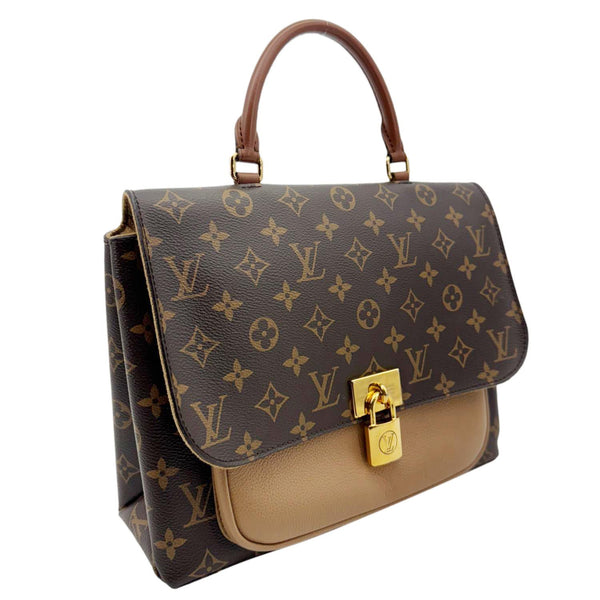 LOUIS VUITTON Marignan Monogram Canvas Shoulder Bag Brown