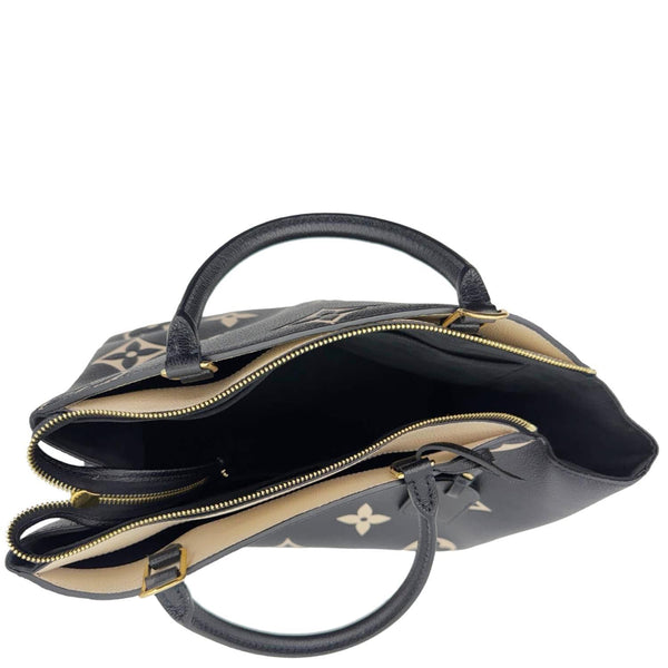 LOUIS VUITTON Petit Palais Embossed Leather Shoulder Bag Bicolor