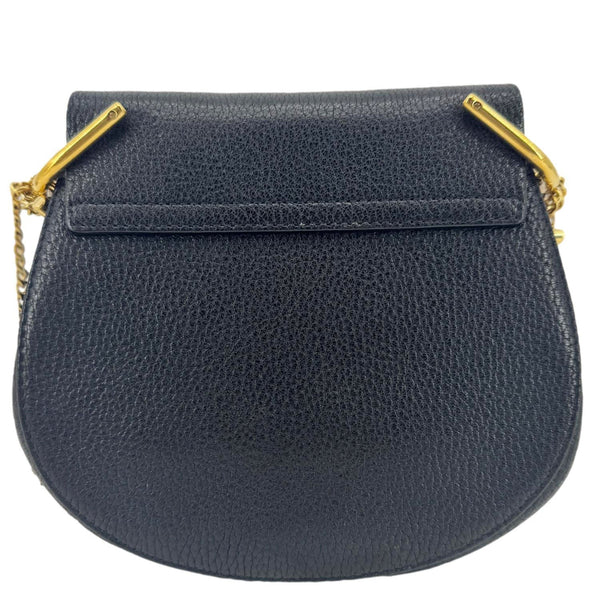 CHLOE Drew Mini Grained Leather Crossbody Bag Black