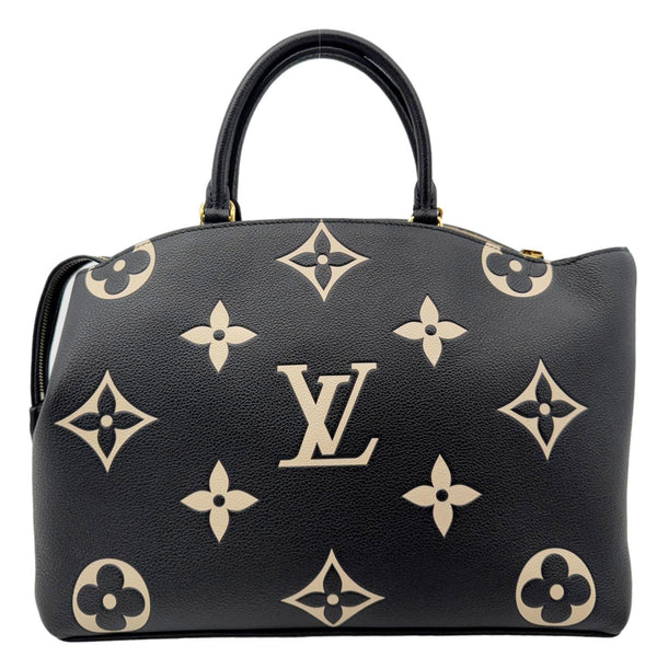 LOUIS VUITTON Petit Palais Embossed Leather Shoulder Bag Bicolor