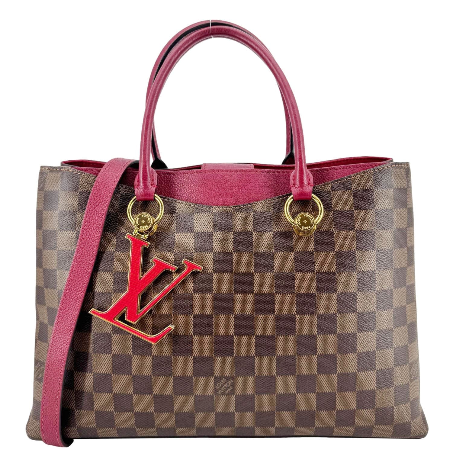 LOUIS VUITTON LV Riverside Damier Ebene Tote Bag Brown