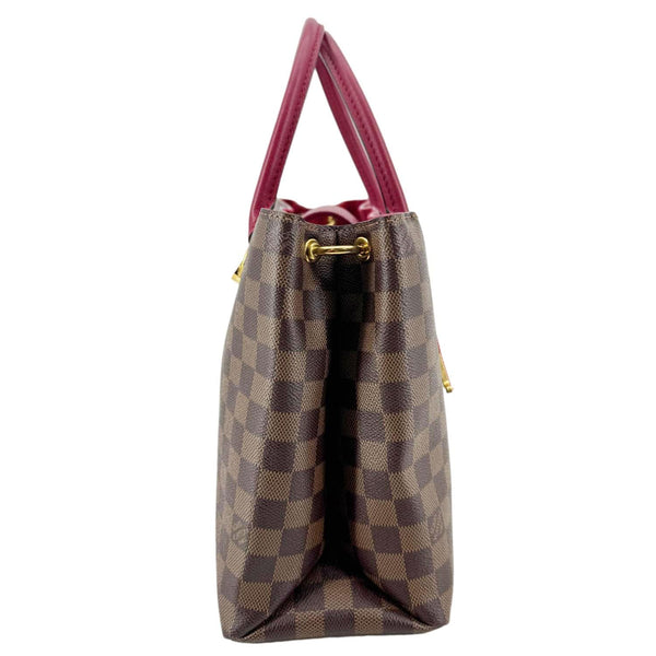 LOUIS VUITTON LV Riverside Damier Ebene Tote Bag Brown