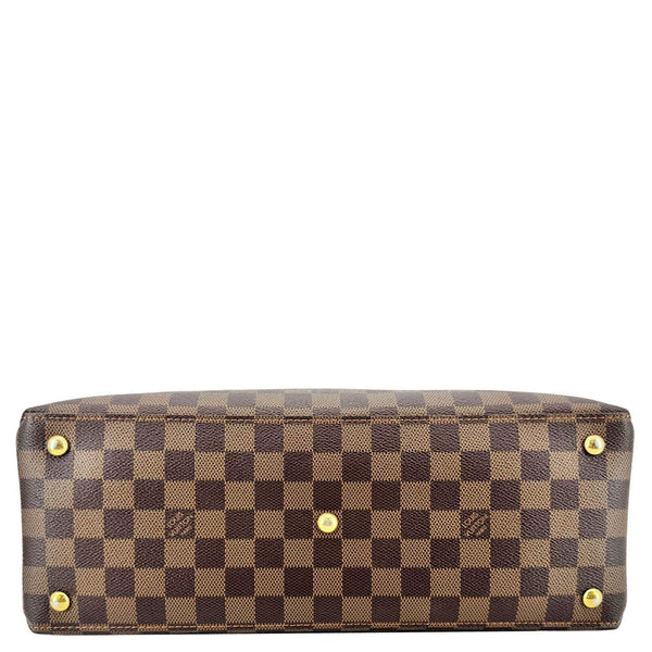 LOUIS VUITTON LV Riverside Damier Ebene Tote Bag Brown