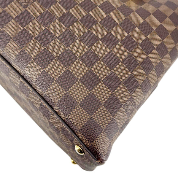 LOUIS VUITTON LV Riverside Damier Ebene Tote Bag Brown