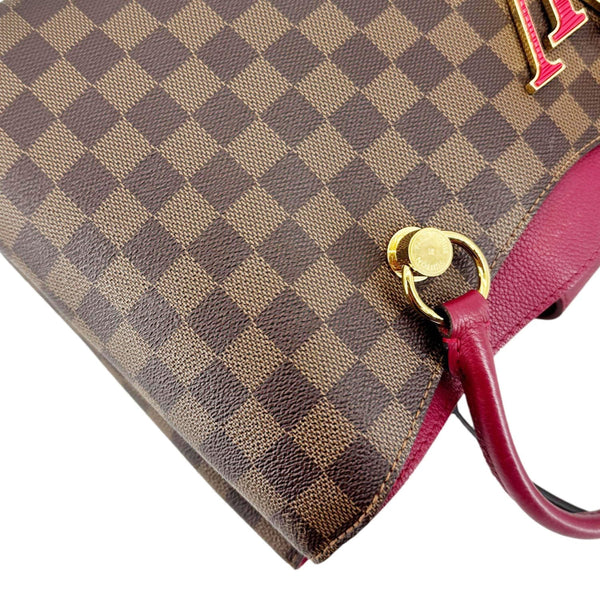 LOUIS VUITTON LV Riverside Damier Ebene Tote Bag Brown