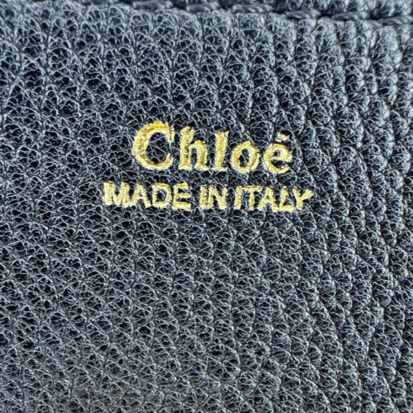 CHLOE Drew Mini Grained Leather Crossbody Bag Black