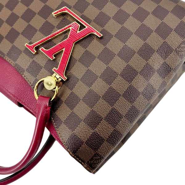 LOUIS VUITTON LV Riverside Damier Ebene Tote Bag Brown