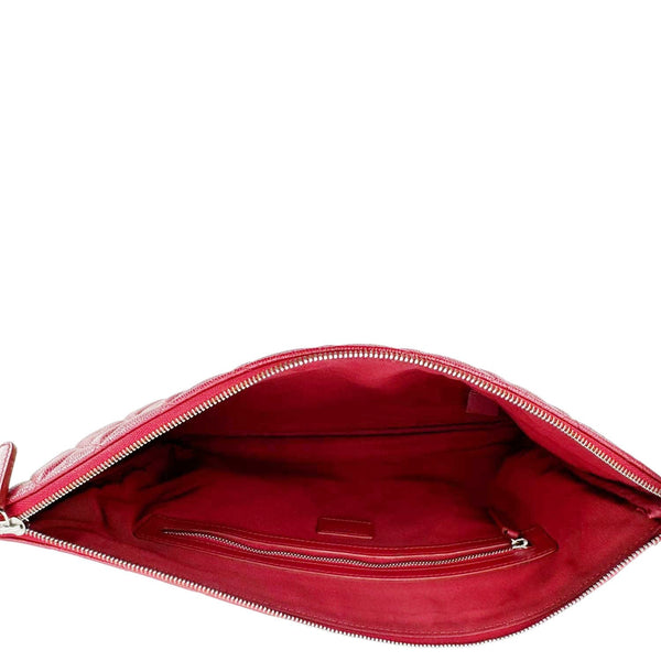 LOUIS VUITTON Double Zip Pochette Giant Monogram Jungle Crossbody Bag Red