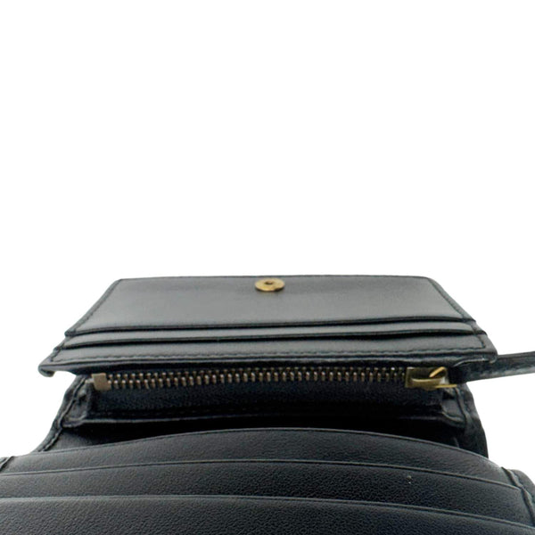 GUCCI Marmont GG Matelasse Leather Card Case Wallet Black 466492