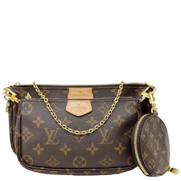 LOUIS VUITTON Multi Pochette Accessoires Monogram Canvas Crossbody Bag Brown