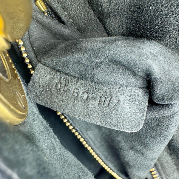 CHRISTIAN DIOR Lady Dior Mini Studded Supple Cannage Denim Crossbody Bag Navy Blue