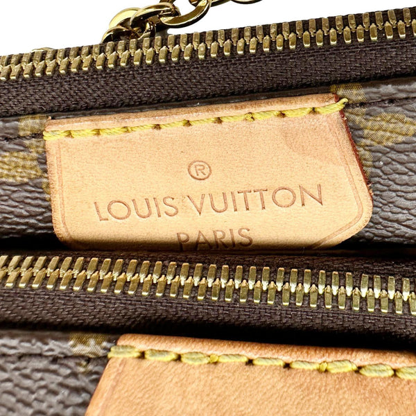 LOUIS VUITTON Multi Pochette Accessoires Monogram Canvas Crossbody Bag Brown