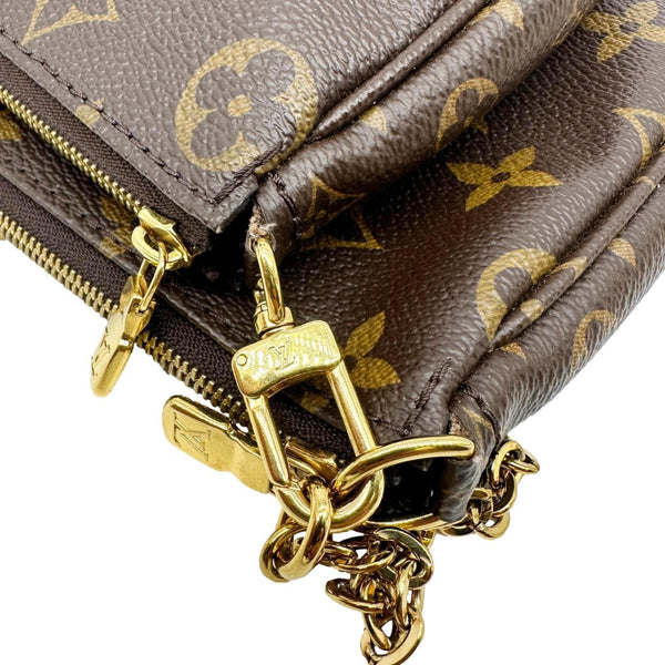LOUIS VUITTON Multi Pochette Accessoires Monogram Canvas Crossbody Bag Brown