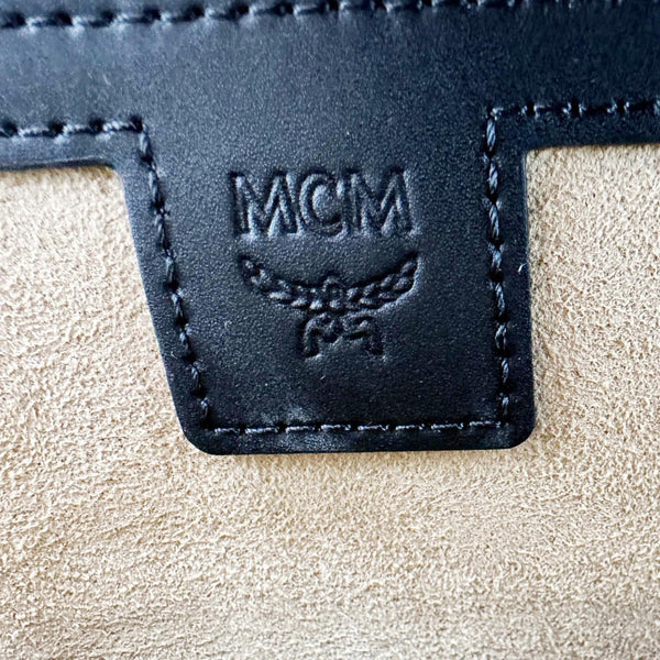 MCM Stark Visetos Canvas Backpack White