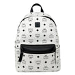 MCM Stark Visetos Canvas Backpack White