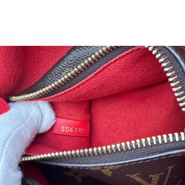 LOUIS VUITTON Neonoe MM Monogram Canvas Shoulder Bag Red