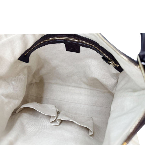 GUCCI Miss GG Leather Shoulder Hobo Bag Brown 326514