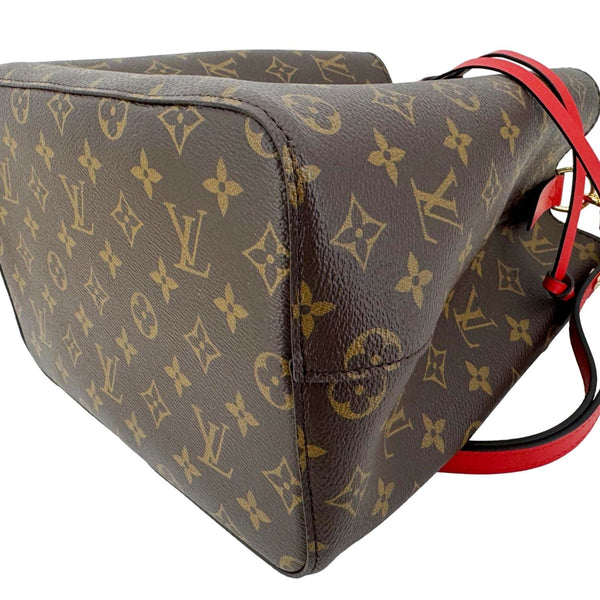 LOUIS VUITTON Neonoe MM Monogram Canvas Shoulder Bag Red