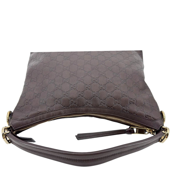 GUCCI Miss GG Leather Shoulder Hobo Bag Brown 326514