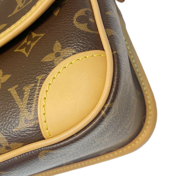 LOUIS VUITTON Diane Monogram Canvas Crossbody Bag Brown