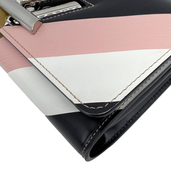 LOUIS VUITTON Twist Epi Reverse Monogram Chain Wallet Rose Ballerine