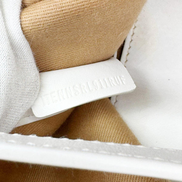 BURBERRY London Medium Vintage Check Canvas Tote Bag White