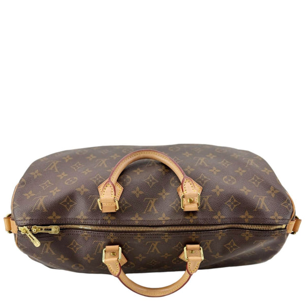 LOUIS VUITTON Speedy 40 Bandouliere Monogram Canvas Shoulder Bag Brown