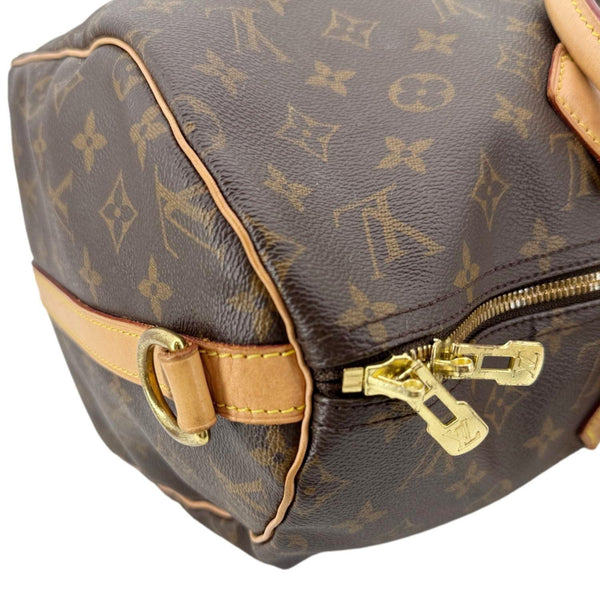 LOUIS VUITTON Speedy 40 Bandouliere Monogram Canvas Shoulder Bag Brown